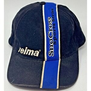 Reima Snocross Sports Series Hat Finland 100% Cotton Black Strapback Cap
